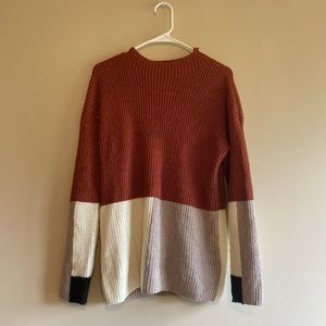 color block sweater